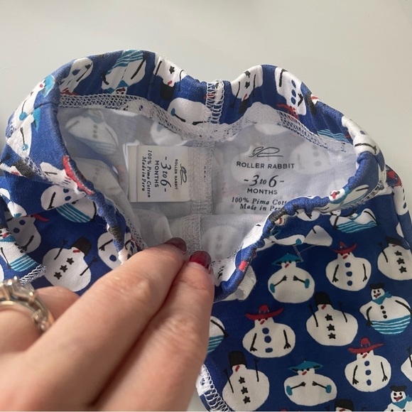 Roller Rabbit Infant Snowman Set 3-6 Months - Picture 3 of 5